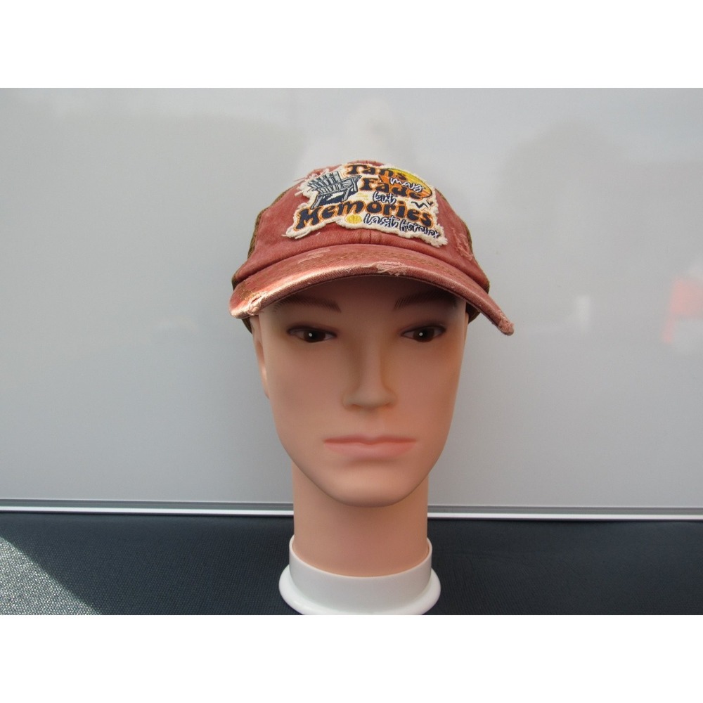 Simply Southern Distressed Trucker Hat Criss Cross Ponytail One Size